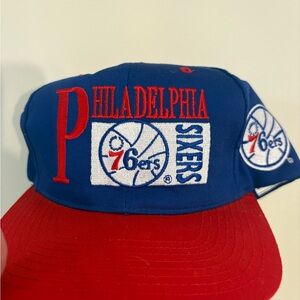 Philadelphia 76ers Blue and Red Cap vintage